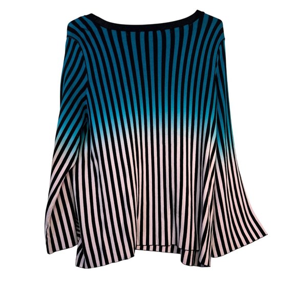 I.N.C. International Concepts Womens Size3x Striped Long Sleeve Top - Picture 3 of 6